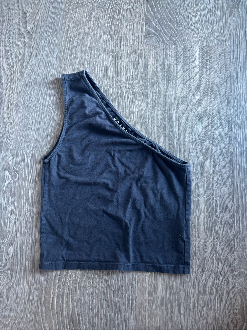 One-Shoulder Grey Women's Tank Top